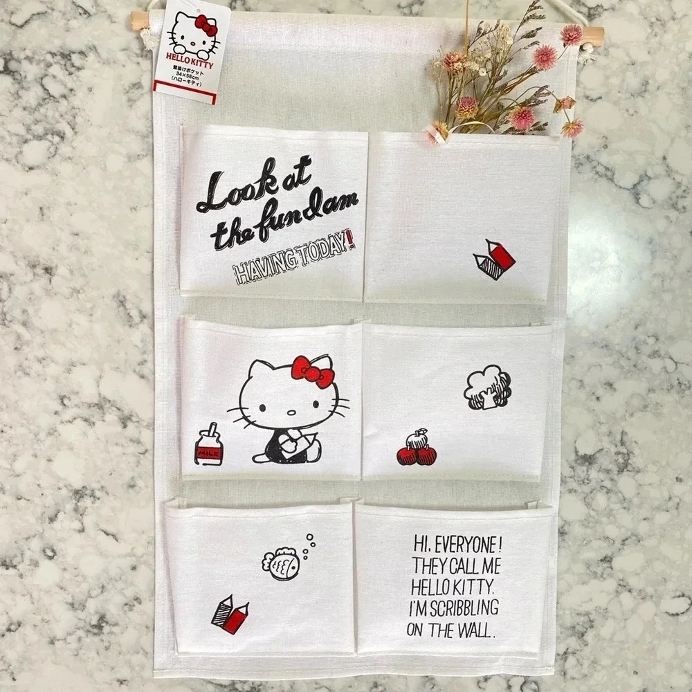 Hello Kitty Canvas Wall Organizer